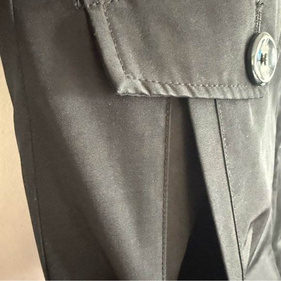 Vince Camuto Black Utility Trench Winter Parka Jacket Hood Coat Women size XS/S - Picture 13 of 13